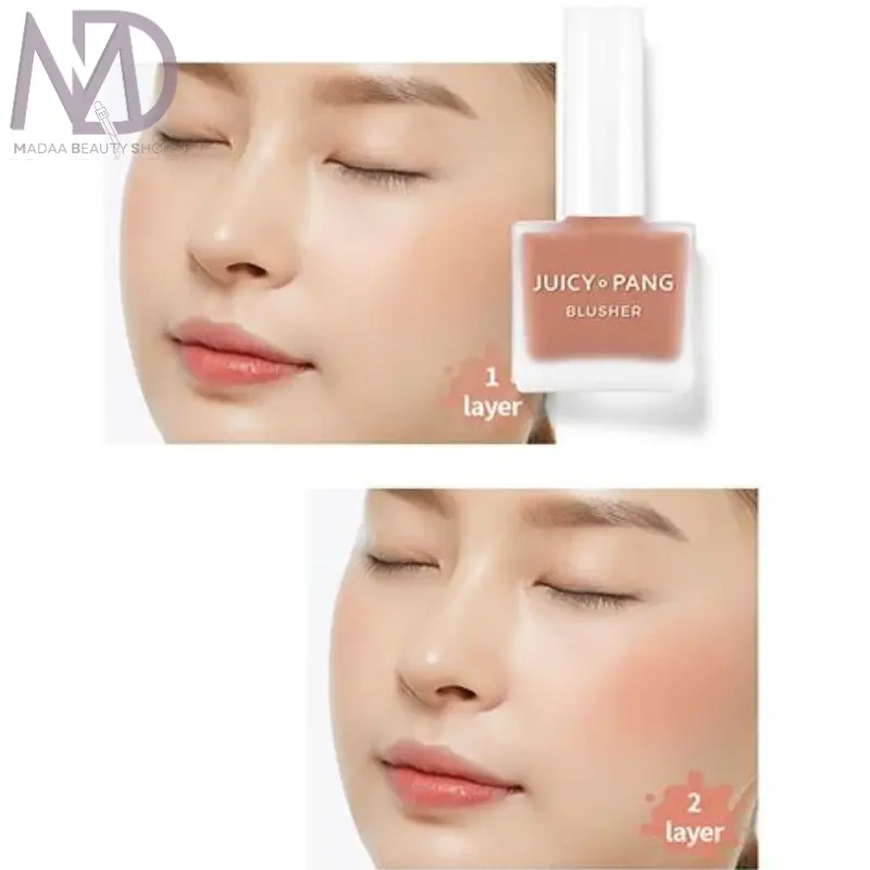 رژگونه Apieu Juicy Pang Water Blusher BE01 - رنگ طبیعی و تازه