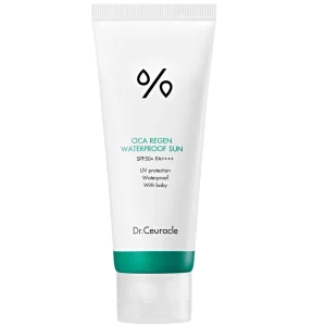 Dr.Ceuracle Cica Regen Waterproof Sun SPF50+ PA++++ 100ml ضدآفتاب آبرسان و مقاوم به آب برای پوست حساس