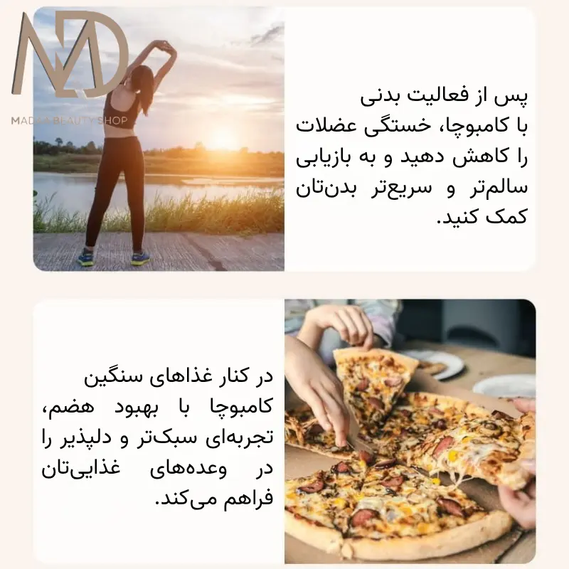 نوشیدنی چای کامبوچا پشن فروت دانونگوون Kombucha Passion Fruit