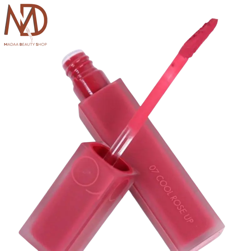 Romand Blur Fudge Tint 07 Cool Rose Up – تینت لب مات رنگ رز خنک با بافت نرم و پوشش یکدست