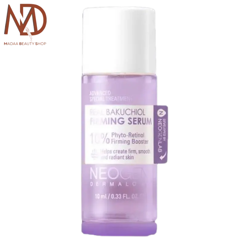 سرم باکوچیول نئوژن Dermalogy Real Bakuchiol Firming Serum سایز مینی 10 میل ضدچروک و سفتکننده پوست